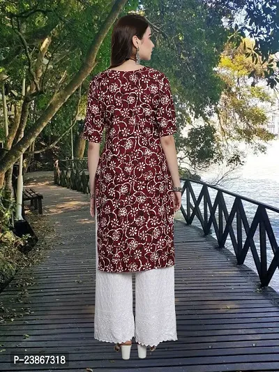 Stylish Crepe Stitched Kurta For Women-thumb2