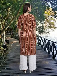 Stylish Crepe Stitched Kurta For Women-thumb1