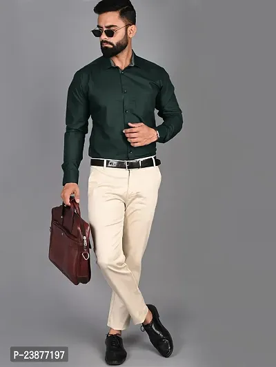 Stylish Men Cotton Long Sleeve Formal Shirt-thumb0
