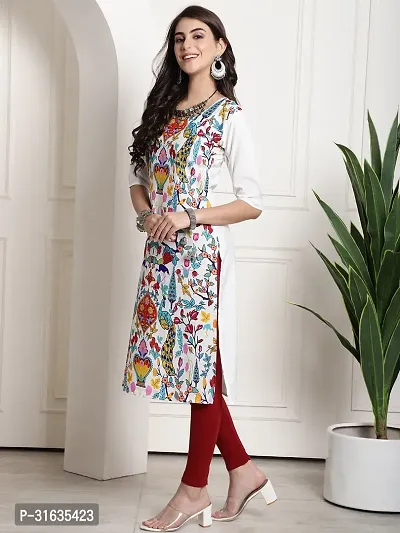 Fancy Crepe Printed Kurtas For Women-thumb3