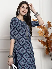 Elegant Crepe Printed Kurta For Women And Girls-thumb3