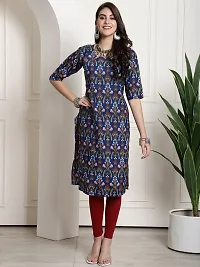 Elegant Crepe Printed Kurta For Women And Girls-thumb1