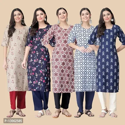 Classic Crepe Printed Kurtis Combo For Women