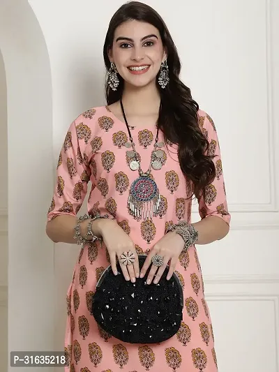 Fancy Crepe Printed Kurtas For Women-thumb4