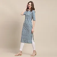 Fashionable Straight Multicoloured Printed Crepe Kurta For Women Combo Pack Of 2-thumb2