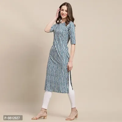 Fashionable Straight Multicoloured Printed Crepe Kurta For Women Combo Pack Of 2-thumb3