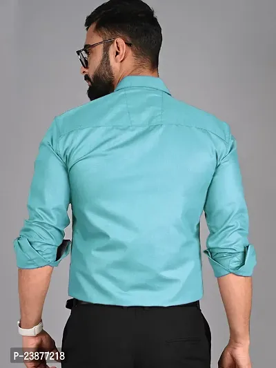Stylish Men Cotton Long Sleeve Formal Shirt-thumb4