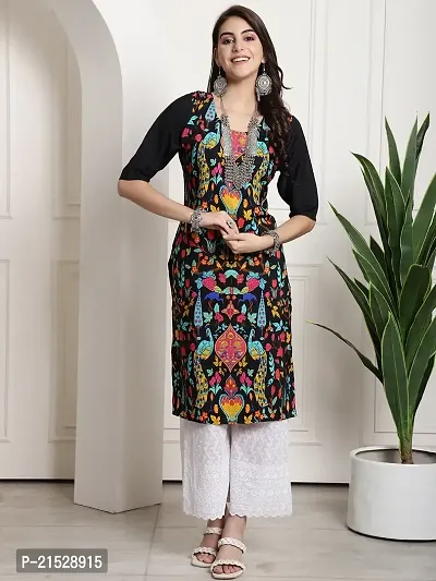 Amazing Stylish Crepe Printed Kurti For Women