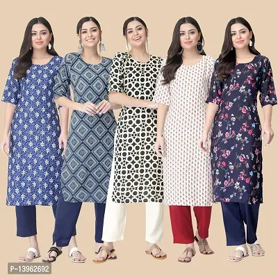 Classic Crepe Printed Kurtis Combo For Women