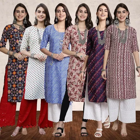 Stylish Crepe Kurta For Women Combo Of