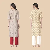 Classic Crepe Printed Kurtis For Women Combo Pack Of 2-thumb1