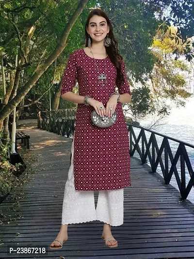 Stylish Crepe Stitched Kurta For Women