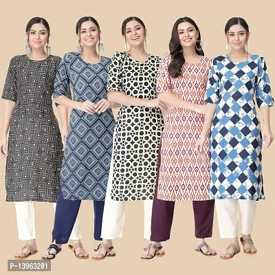 Classic Crepe Printed Kurtis Combo For Women