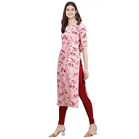 Fashionable Straight Multicoloured Printed Crepe Kurta For Women Combo Pack Of 2-thumb1