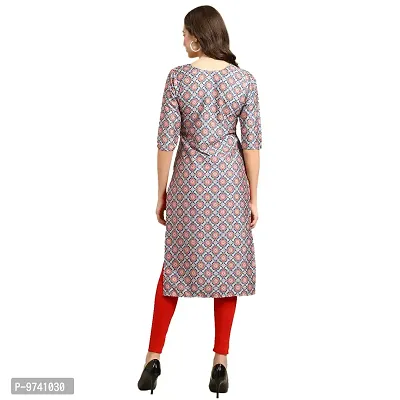 Fashionable Straight Multicoloured Printed Crepe Kurta For Women Combo Pack Of 4-thumb2