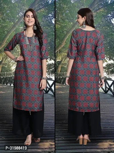 Elegant Crepe Printed Kurta For Women And Girls