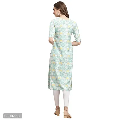 Fashionable Straight Multicoloured Printed Crepe Kurta For Women Combo Pack Of 4-thumb4