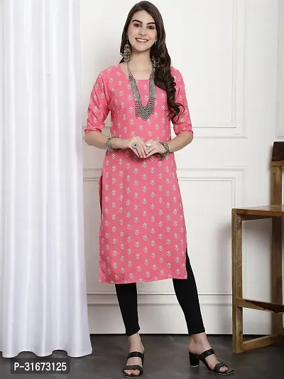 Fancy Crepe Printed Kurtas For Women-thumb2