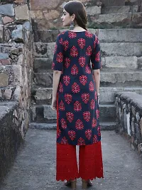 Elegant Crepe Printed Kurta For Women And Girls-thumb2