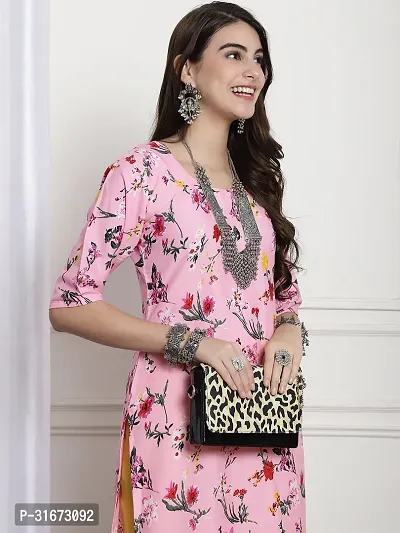 Fancy Crepe Printed Kurtas For Women-thumb4