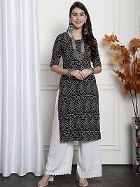 Fancy Crepe Printed Kurtas For Women-thumb1