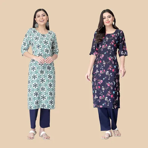 Classic Crepe Kurtis For Women Combo Pack Of 2