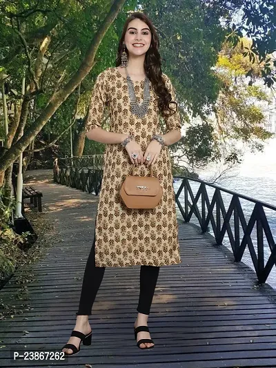 Stylish Crepe Stitched Kurta For Women