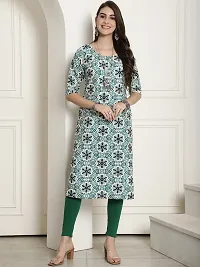 Elegant Crepe Printed Kurta For Women And Girls-thumb1