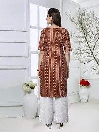 Stylish Multicoloured Crepe Kurta For Women-thumb1