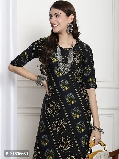 Elegant Crepe Printed Kurta For Women And Girls-thumb4