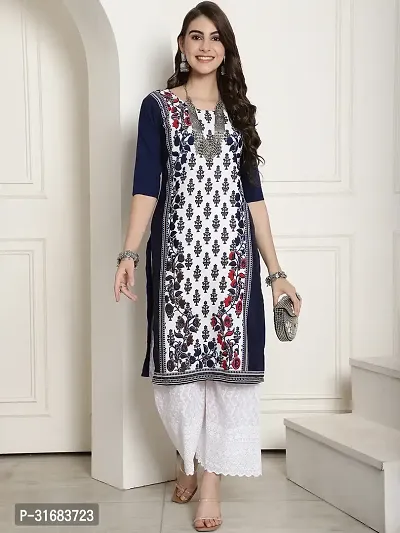 Fancy Crepe Printed Kurtas For Women-thumb4