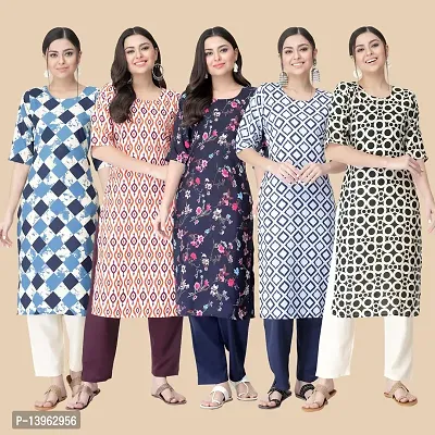 Classic Crepe Printed Kurtis Combo For Women