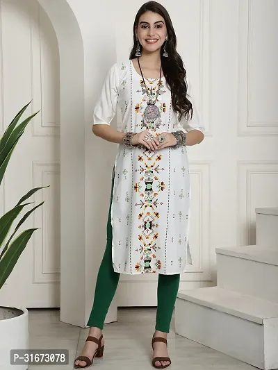 Fancy Crepe Printed Kurtas For Women-thumb2