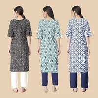 Classic Crepe Printed Kurtis For Women Combo Pack Of 3-thumb1