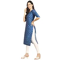 Fashionable Straight Multicoloured Printed Crepe Kurta For Women Combo Pack Of 2-thumb2