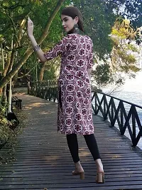 Stylish Crepe Stitched Kurta For Women-thumb1