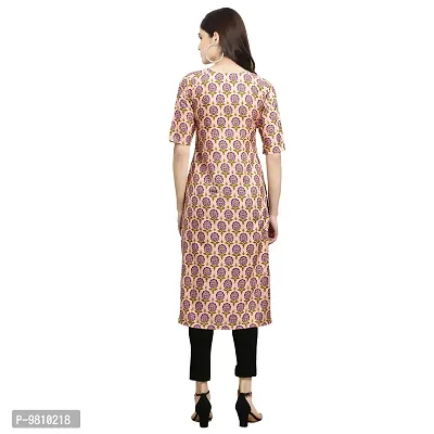 Fashionable Straight Multicoloured Printed Crepe Kurta For Women Combo Pack Of 2-thumb2