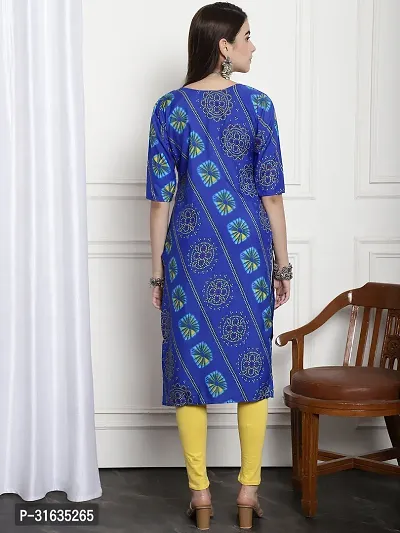 Fancy Crepe Printed Kurtas For Women-thumb3