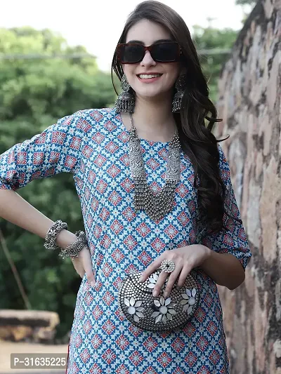 Fancy Crepe Printed Kurtas For Women-thumb4