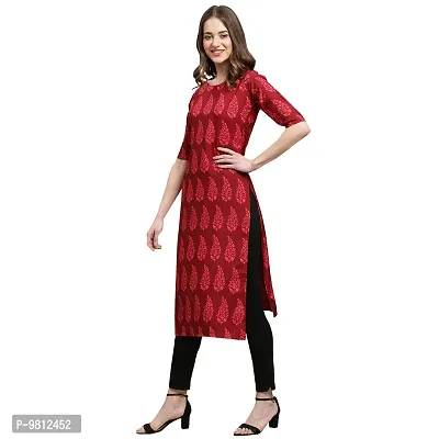 Fashionable Straight Multicoloured Printed Crepe Kurta For Women Combo Pack Of 2-thumb2