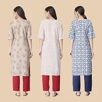 Classic Crepe Printed Kurtis For Women Combo Pack Of 3-thumb1