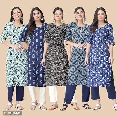 Classic Crepe Printed Kurtis Combo For Women