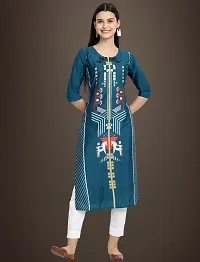 Trendy Crepe Printed Kurta For Women- Pack Of 3-thumb3