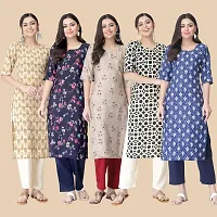 Classic Crepe Printed Kurtis Combo For Women-thumb1