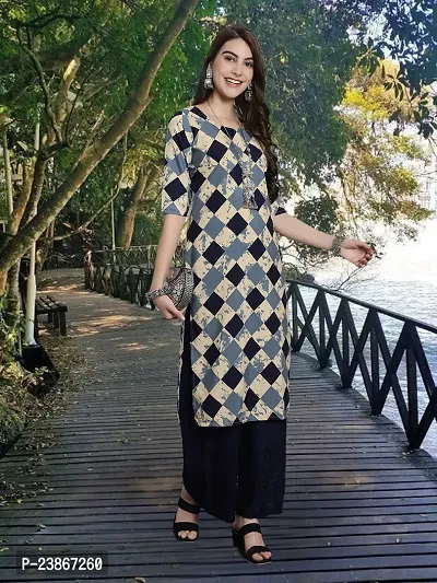 Stylish Crepe Stitched Kurta For Women