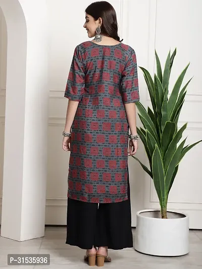 Elegant Crepe Printed Kurta For Women And Girls-thumb3