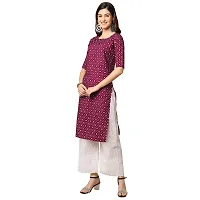 Women Crepe Digital Printed Straight Kurti  Pack of 3-thumb1