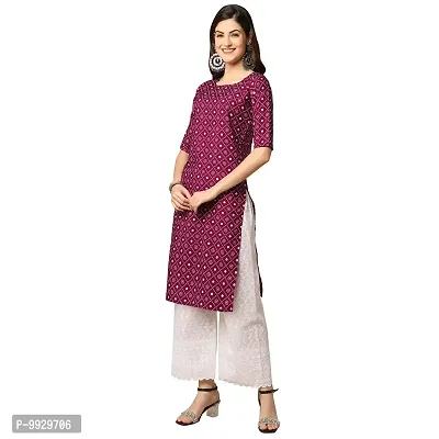 Women Crepe Digital Printed Straight Kurti  Pack of 3-thumb2