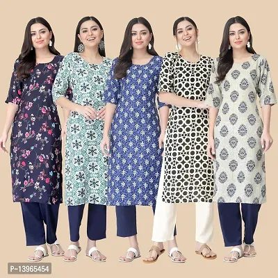 Classic Crepe Printed Kurtis Combo For Women