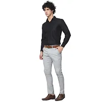 Reliable Black Cotton Solid Long Sleeve Formal Shirts For Men-thumb4